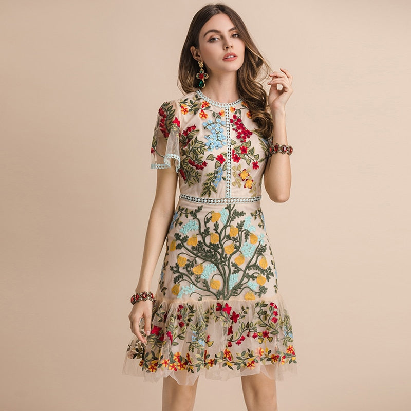 Summer of Love Flare Sleeve Floral ...